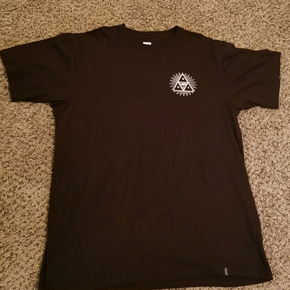 HUF Black Triple Triangle Tee
